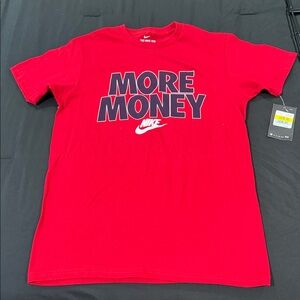 Nike Red 'More Money' Men's T-Shirt